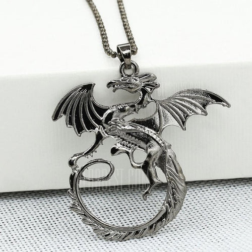 FREE Dragon Pattern Alloy Necklace