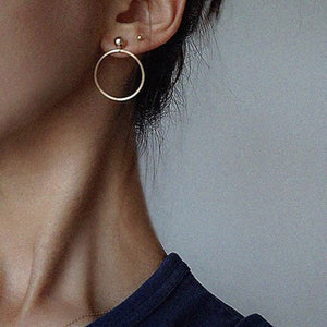 FREE Gold Geometric Round Earrings