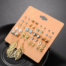 FREE 20 Pairs Pack Set Mixed Stud Earrings