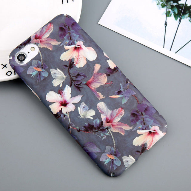 FREE Flower Cherry Tree Phone Cases For iPhone 6 6s 7 8 Plus