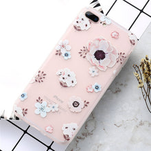 FREE Flower Patterned Phone Case For iPhone 6 6s 7 Plus 8 Plus X 10