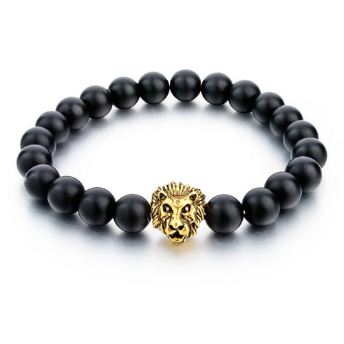 FREE Golden Black Matte Lion Bracelet