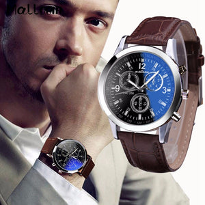 FREE Luxury Alloy & Leather Wrist Watch