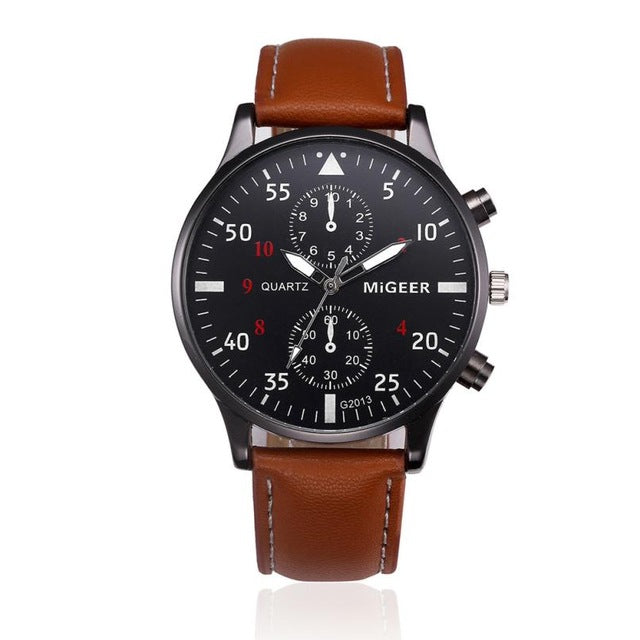 FREE Arrow Brown Luxury Leather Watch